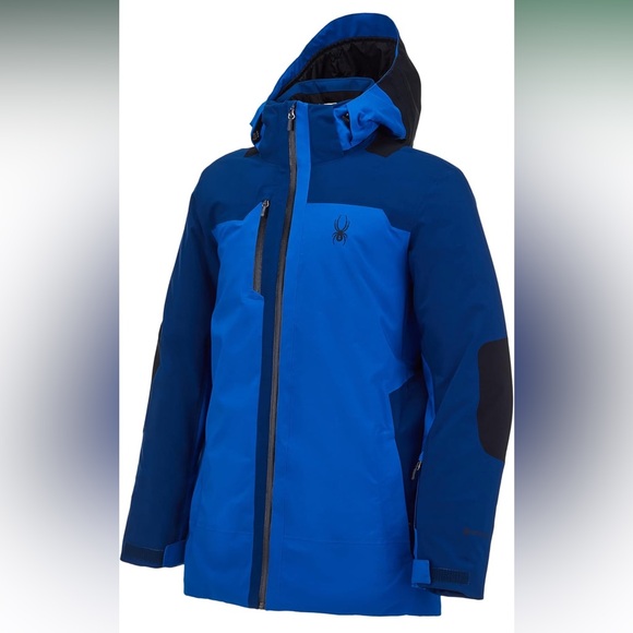 Spyder Men's Whistler Gore-tex Ski Men's Blue Jacket NWT Size XXL - Picture 3 of 7